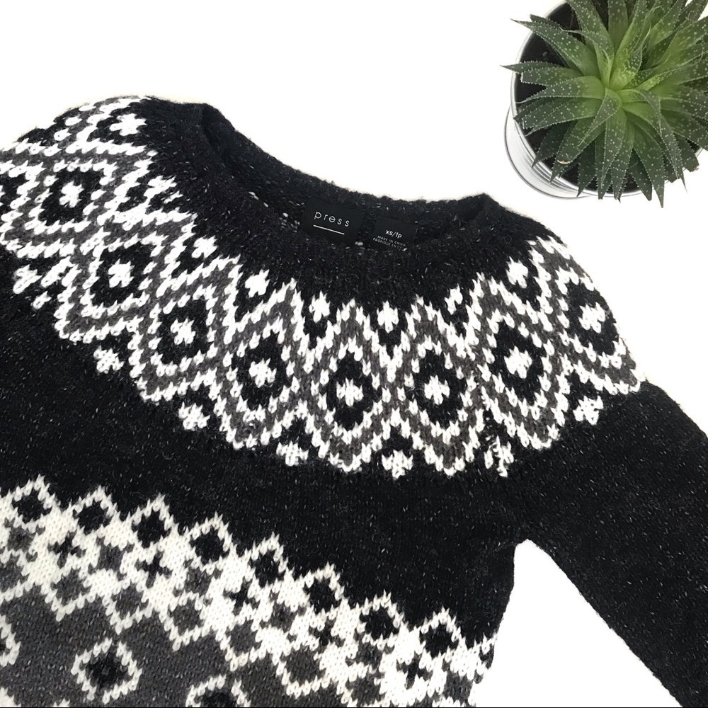 Press Wool Printed Sweater